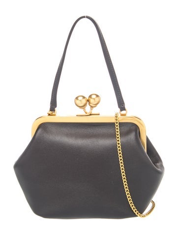 Leather Kisslock Frame Mini
