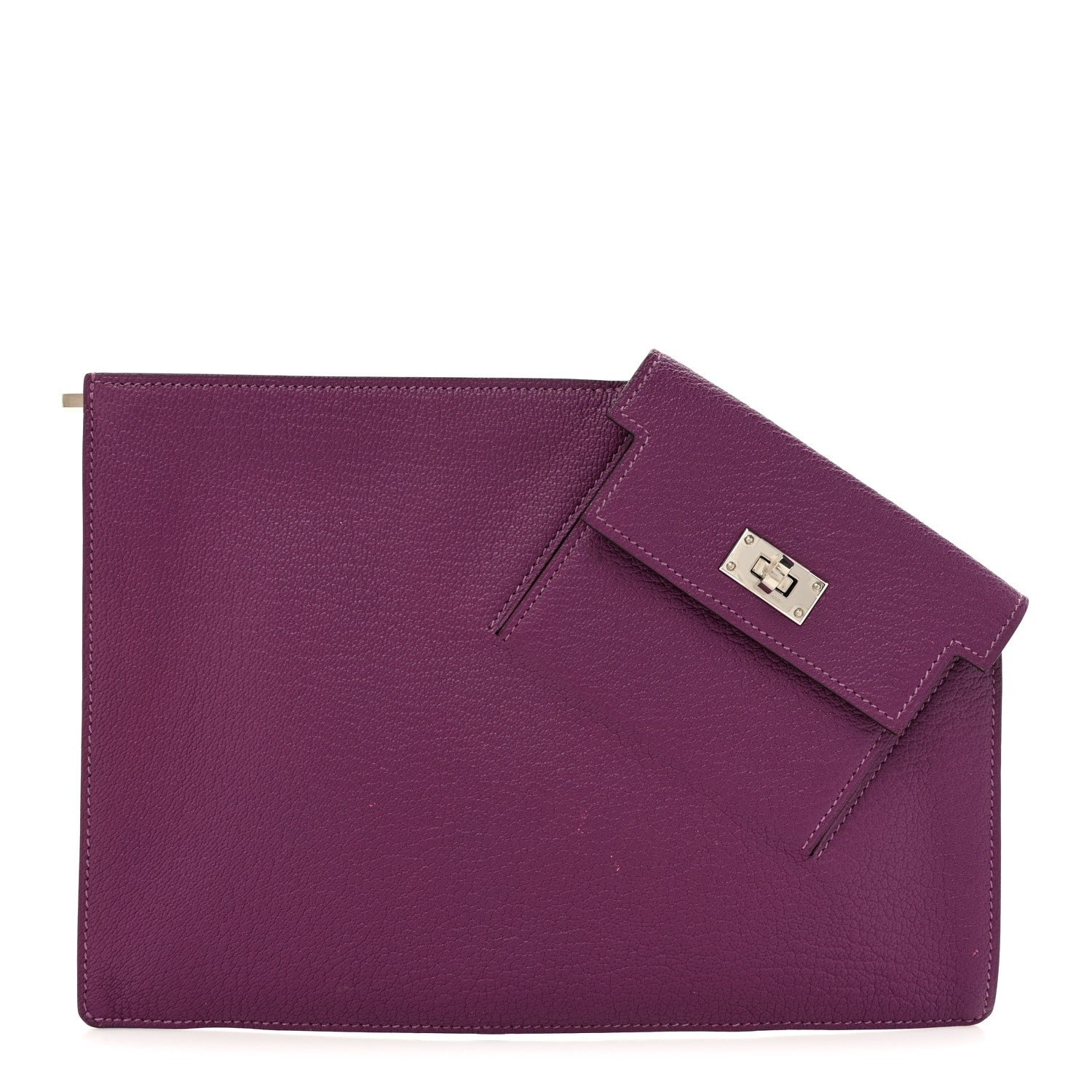 Hermes Chevre Mysore Kelly Pocket To Go Pouch Anemone