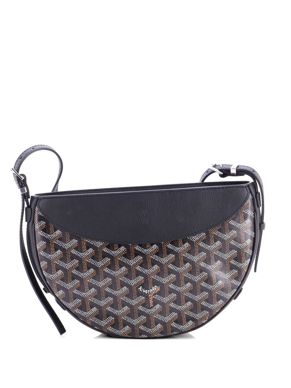 Hirondelle Coated Canvas and Leather shoulder bag
