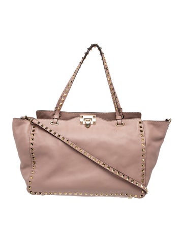 Rockstud Top Handle Bag