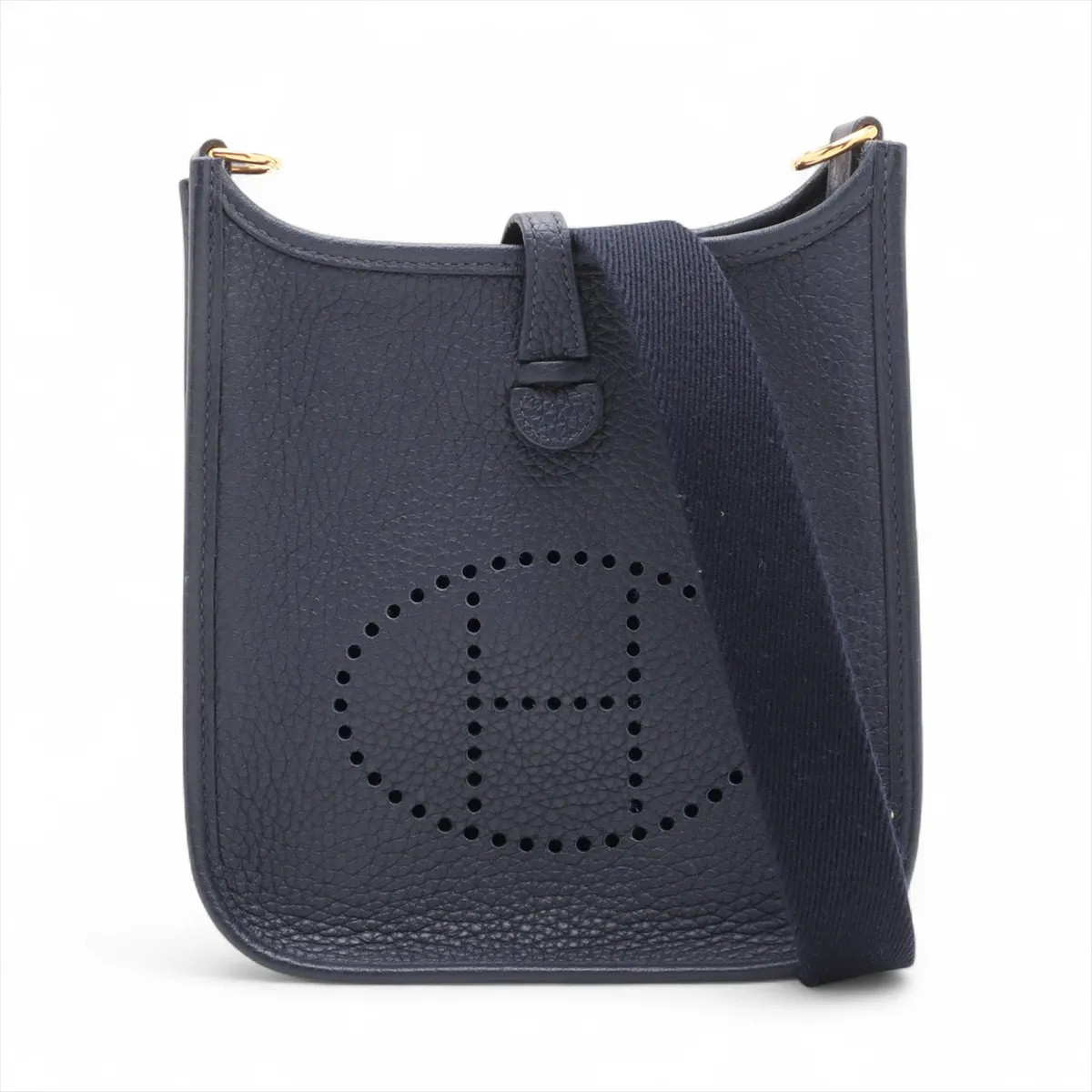 Hermès evelyn 16 TPM Taurillon Clemence Blue nuit Gold Metal Fittings