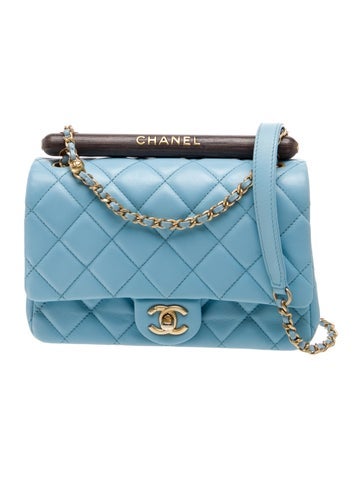 Chanel 2023 Small Wenge Wood Top Handle Flap Bag