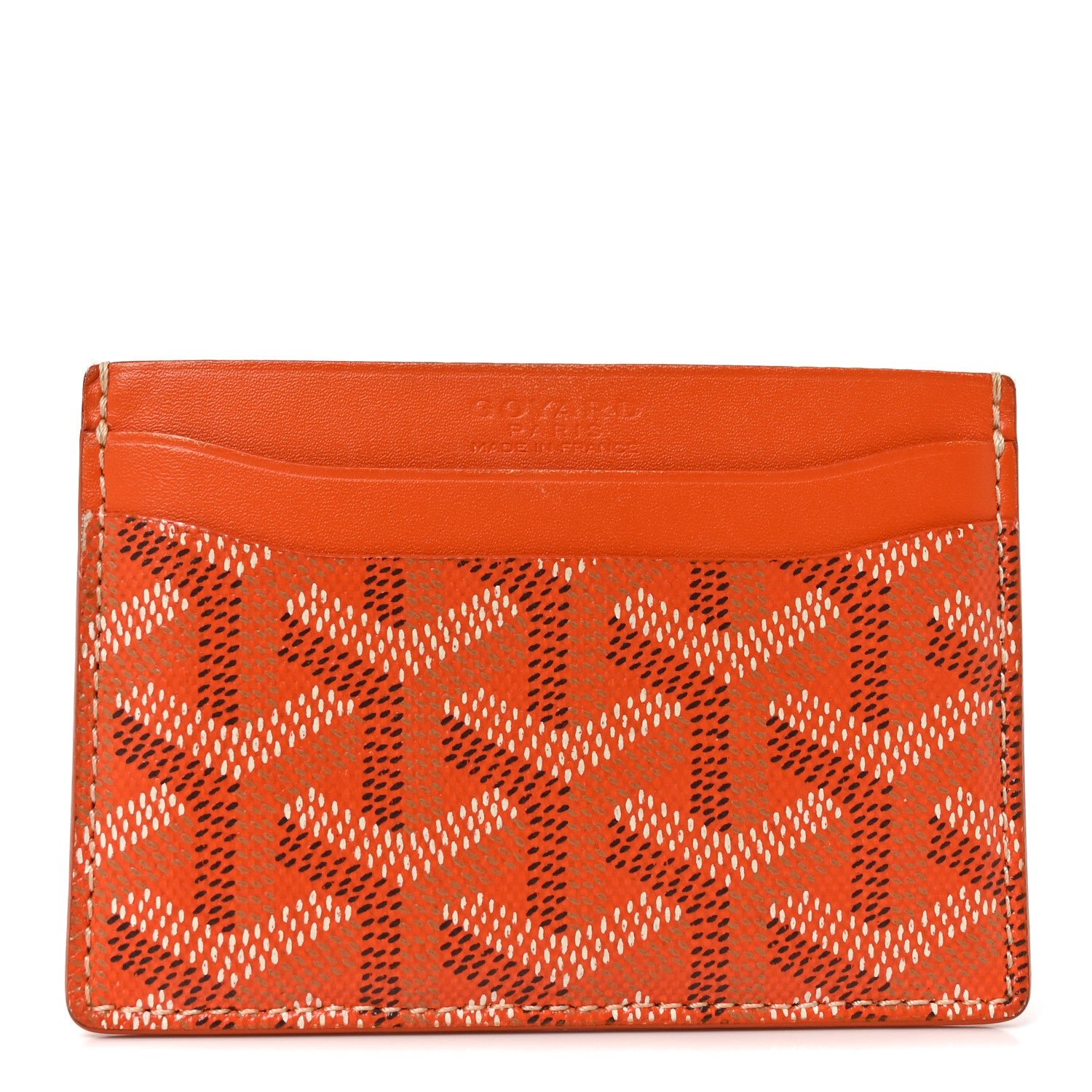Goyard Goyardine Saint Sulpice Card Holder Orange