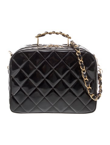 Patent Quilted Vanity Case