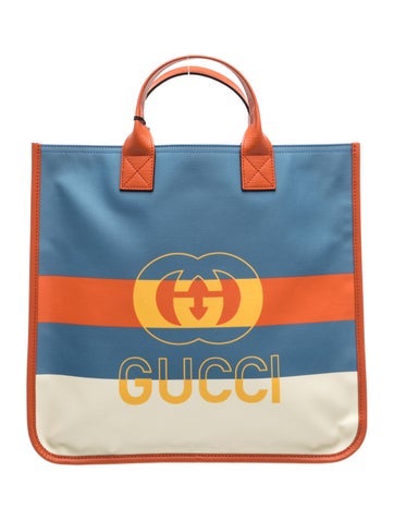 Interlocking G Web Stripe Tote Bag