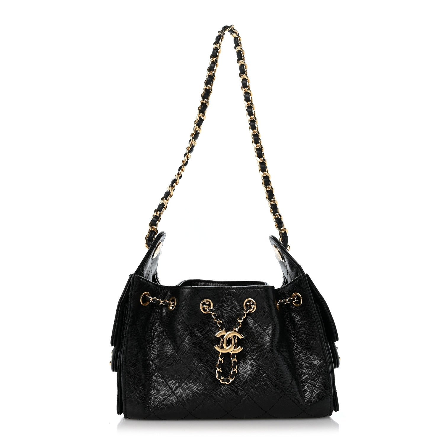 Chanel Caviar Quilted Mini Chanel 25 Handbag Black