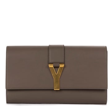Leather Classic Y Line Clutch