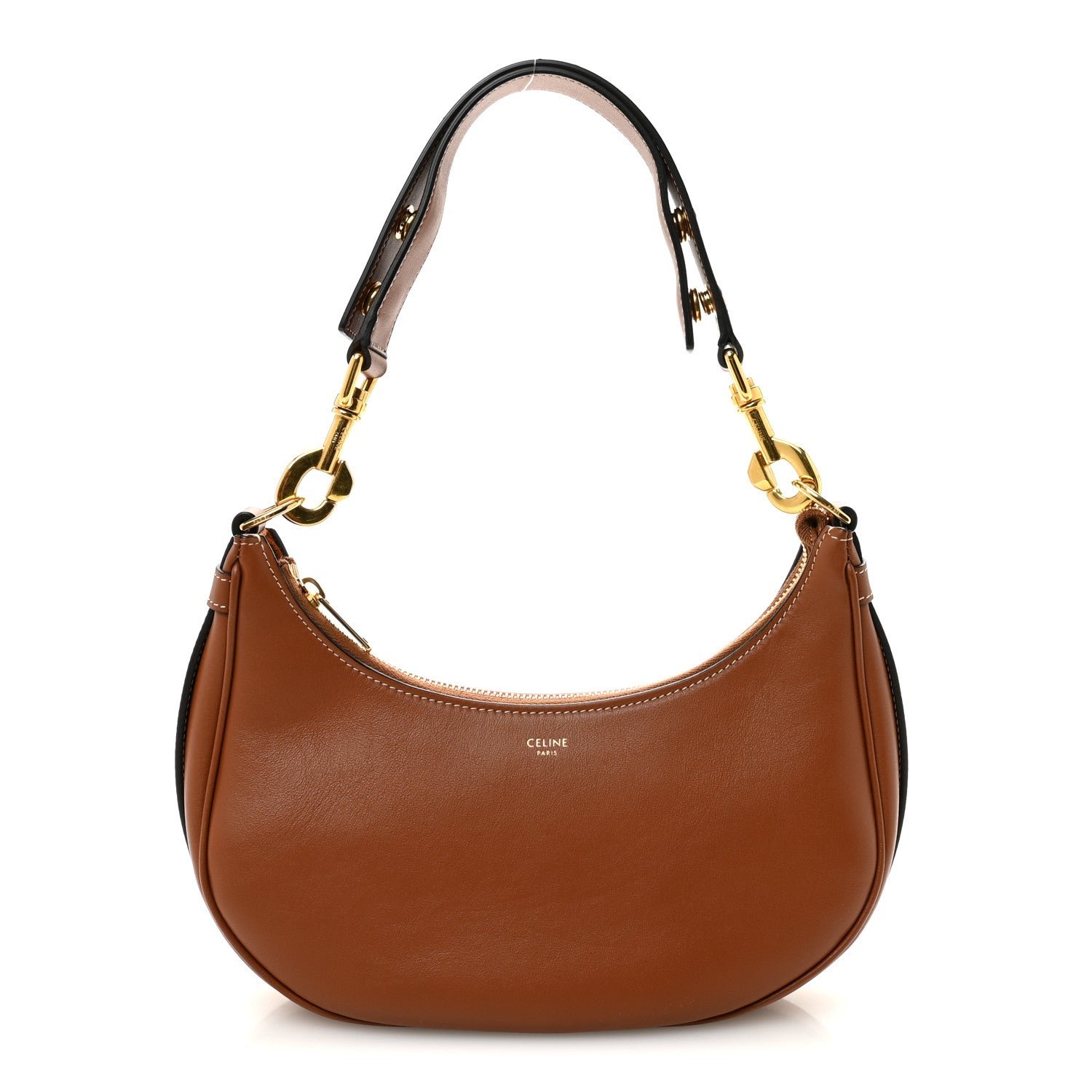 Celine Smooth Calfskin Medium Strap Ava Shoulder Bag Tan