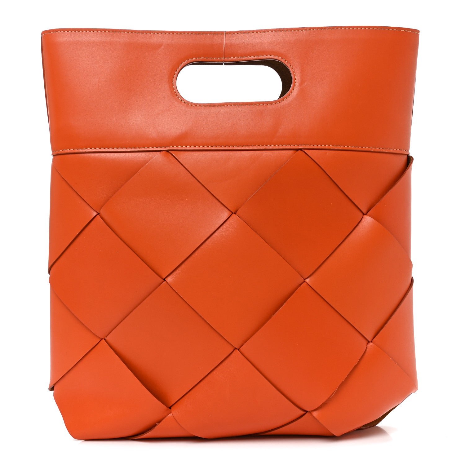 Bottega Veneta Bottega Veneta French Calfskin Small Slip Tote Orange