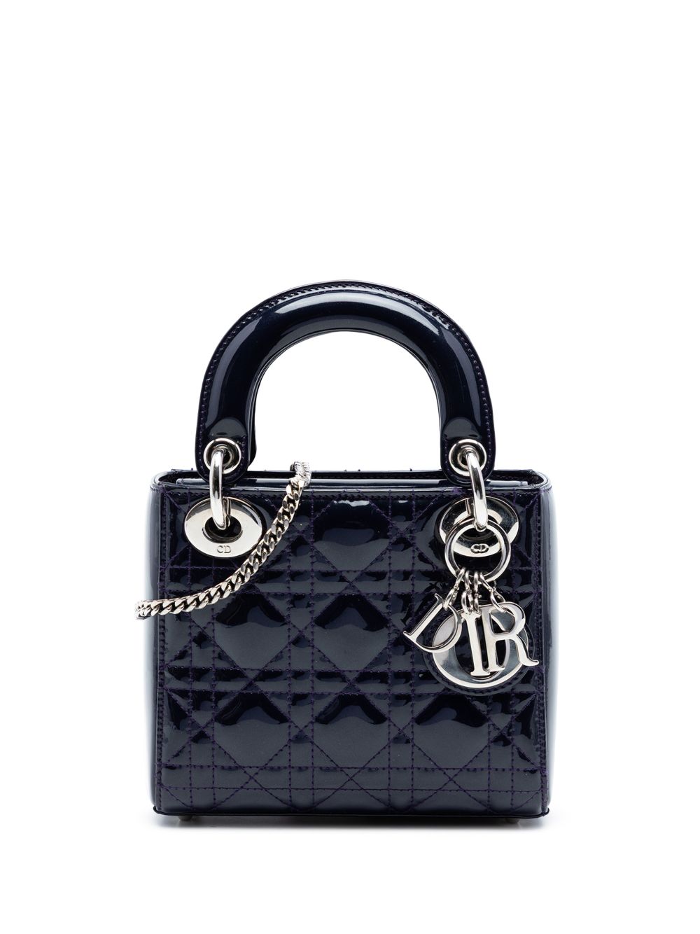 2016 Mini Patent Cannage Lady Dior satchel