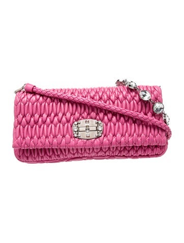Miu Miu Lambskin Shoulder Bag