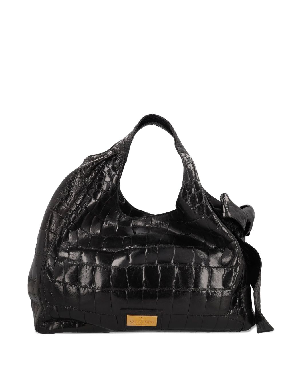 2023 crocodile-embossed shoulder bag
