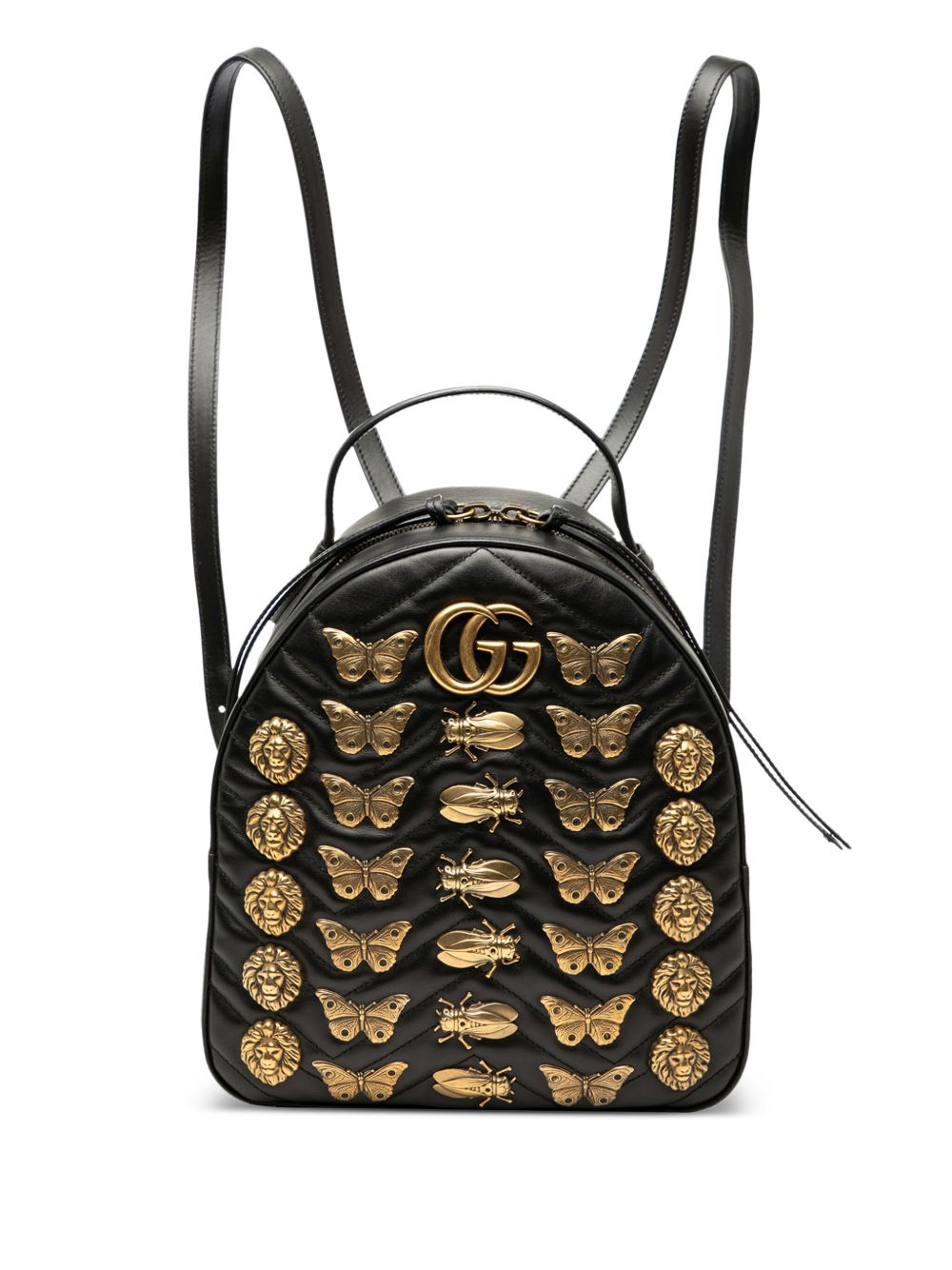 2000-2015 Small GG Marmont Matelasse Leather Animalier backpack