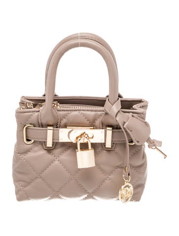 Badgley Mischka Leather Top Handle Bag