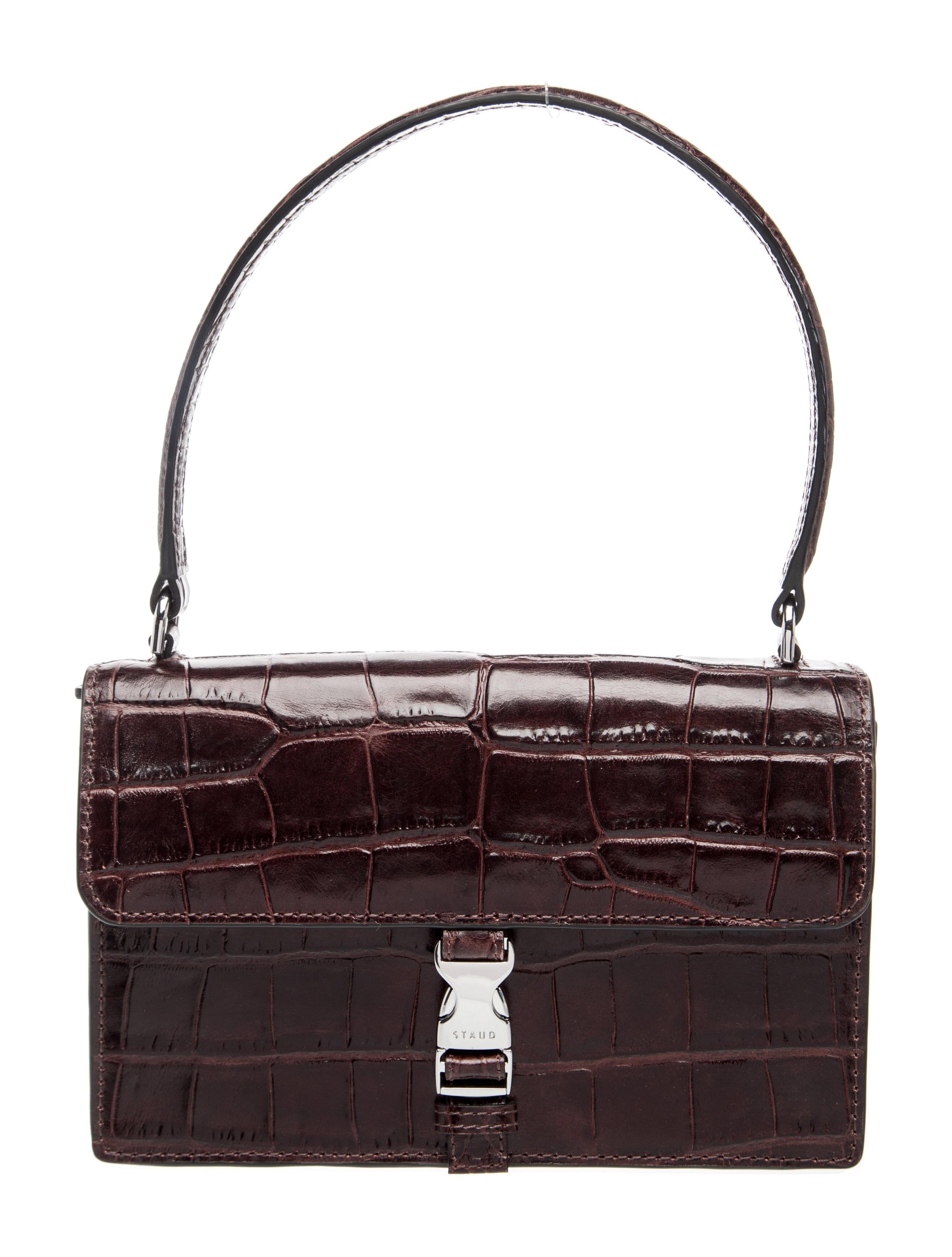 Embossed Leather Shoulder Bag