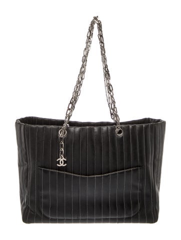 Vertical Quilted Mademoiselle Tote