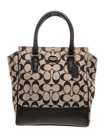 Jacquard Top Handle Bag