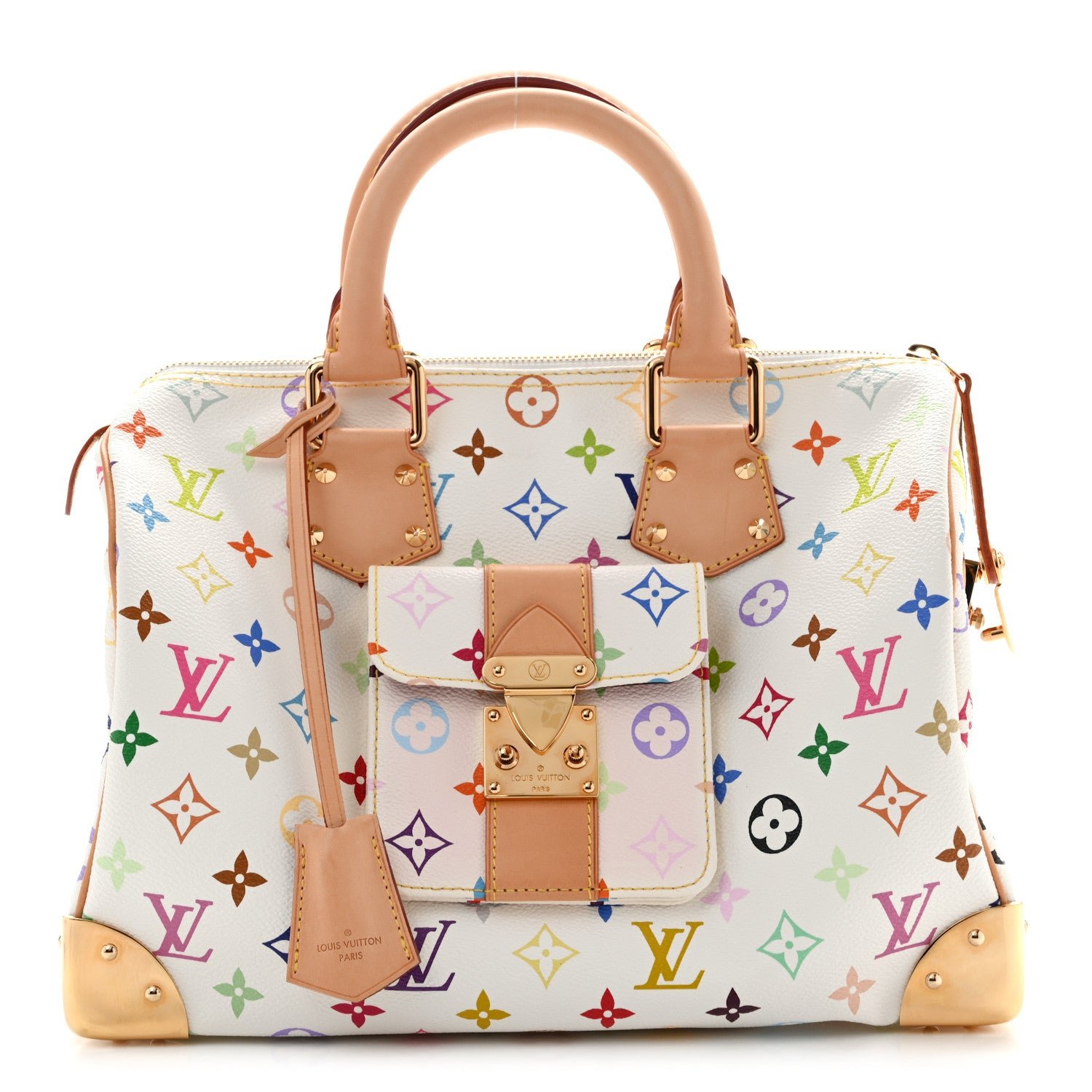 Louis Vuitton Monogram Multicolor Speedy 30 White