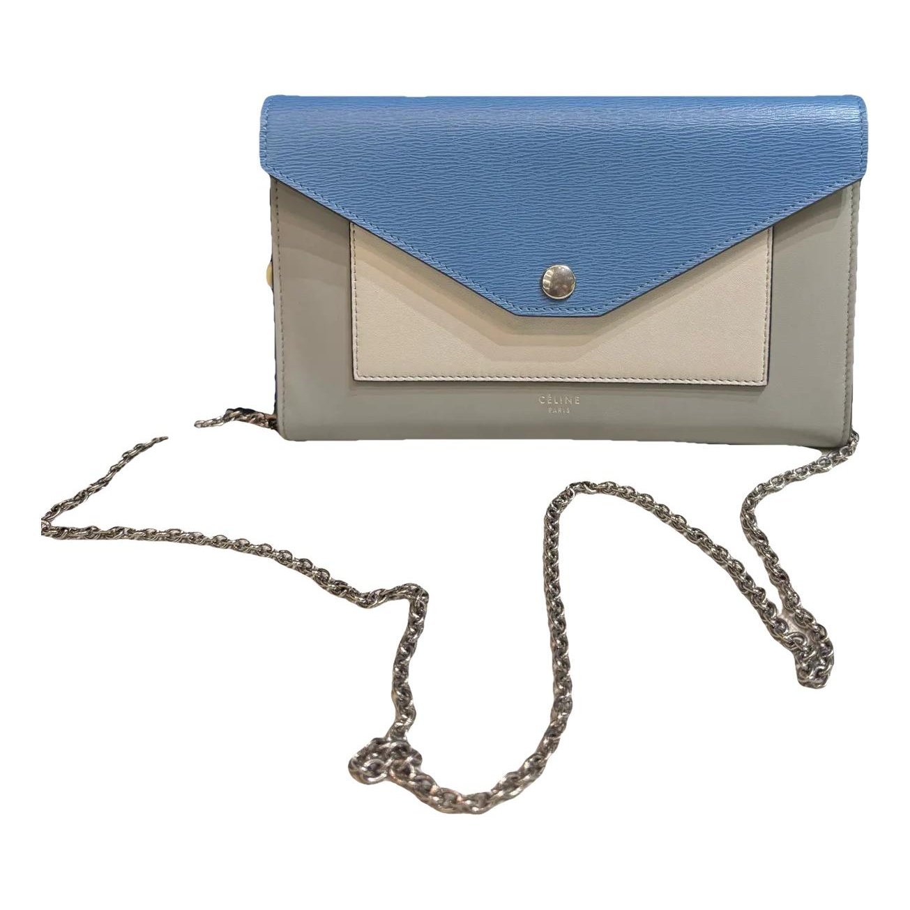 Pocket leather handbag