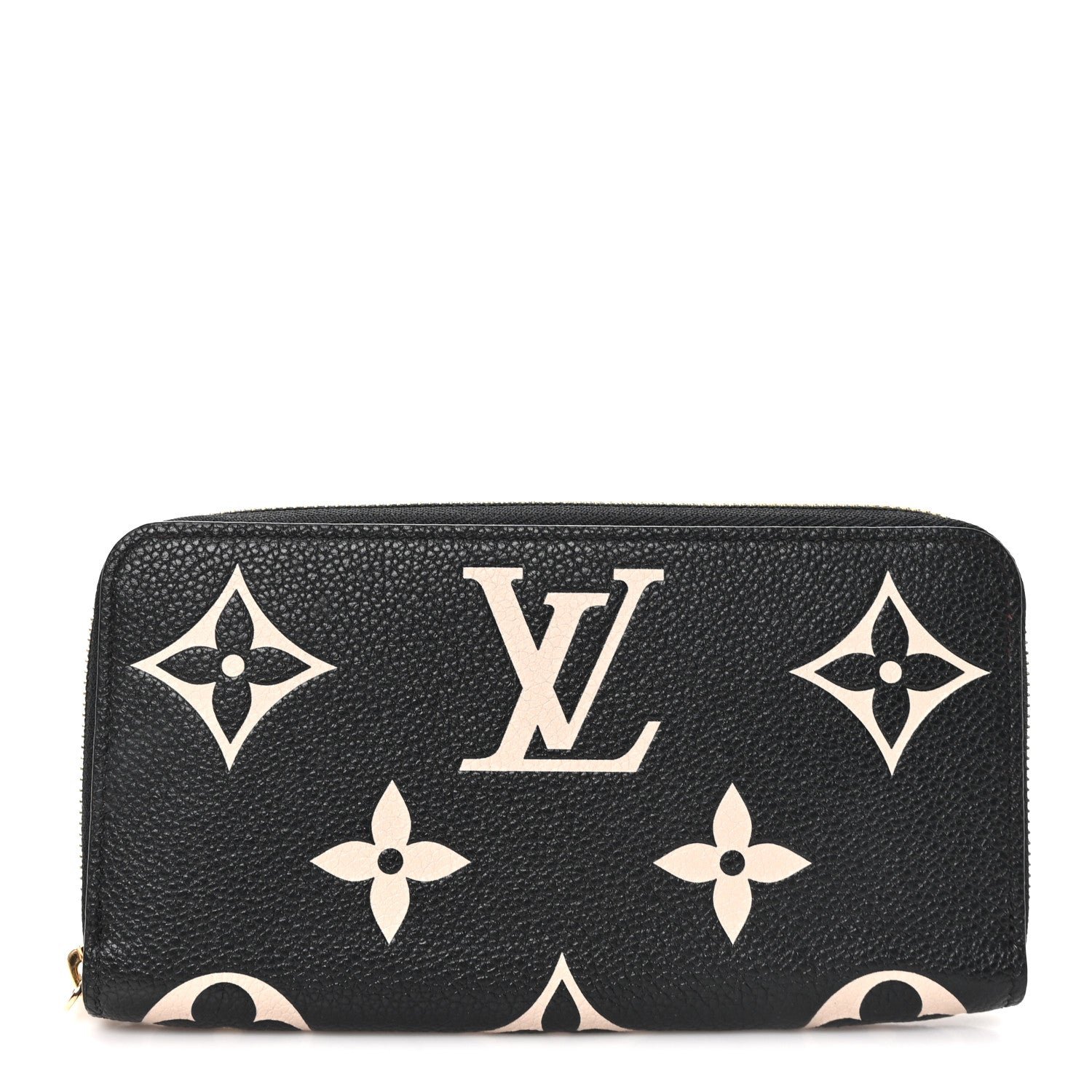 Louis Vuitton Empreinte Monogram Giant Zippy Wallet Black Beige
