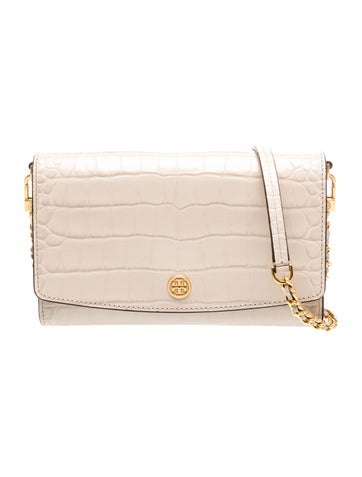 Embossed Leather Crossbody Bag