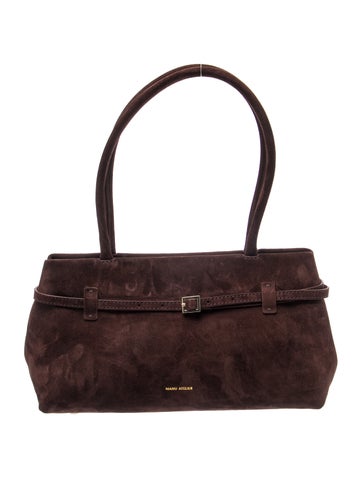 Manu Atelier Suede Shoulder Bag