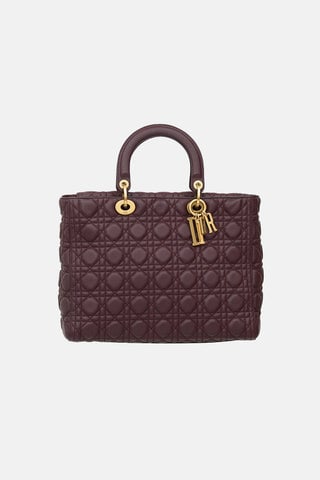 2018 Leather Large Lady Dior Bag