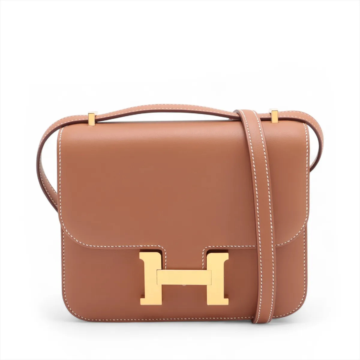 Hermès Constance 3 Mini 18 Miroir Veau Swift Gold Gold Metal Fittings