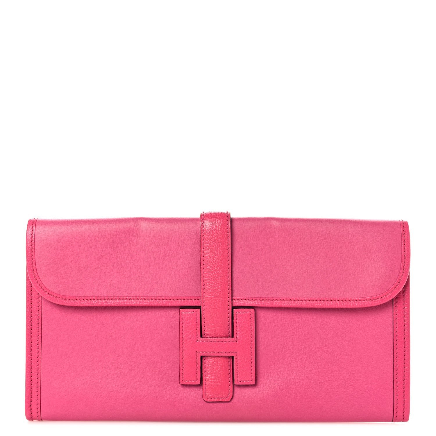 Hermes Swift Chevre Mysore Jige Elan 29 Clutch Fuchsia