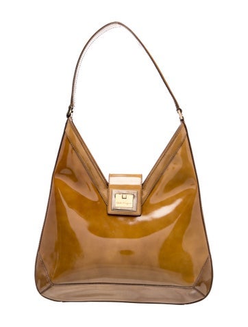 Patent Leather Top Handle Bag