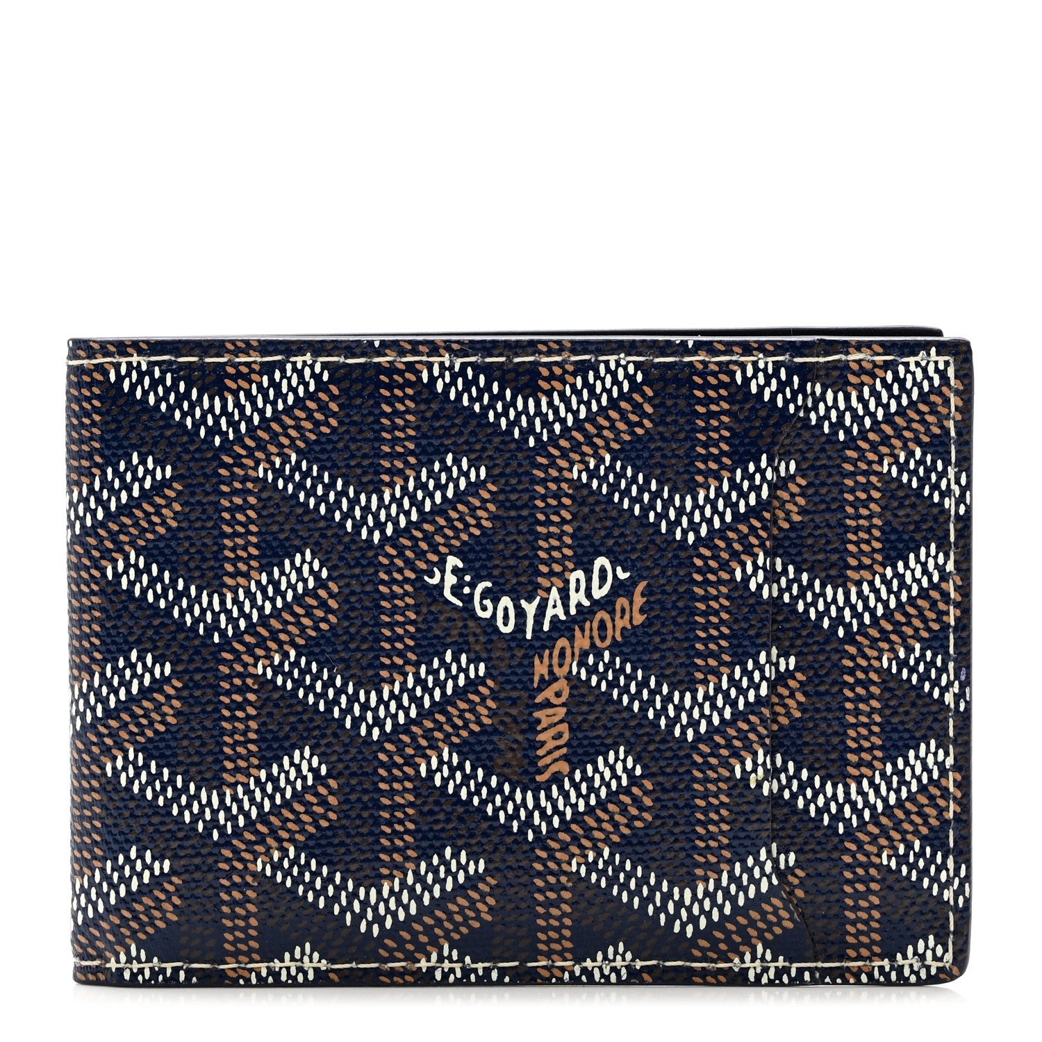 Goyard Goyardine Victoire Card Holder Insert Navy