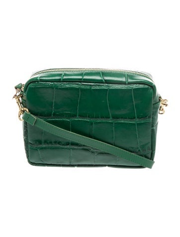 Embossed Leather Crossbody Bag