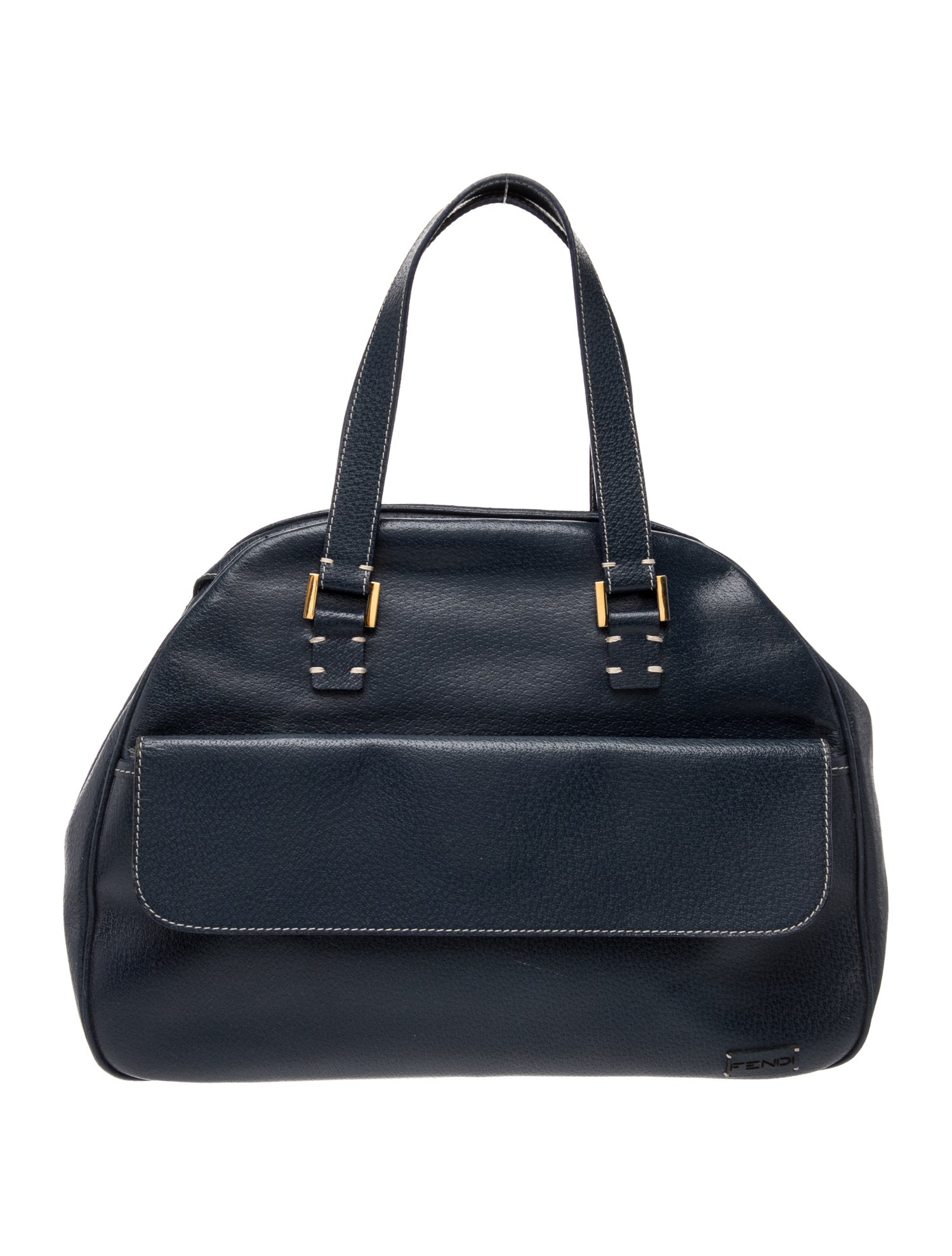 Leather Bowler Bag Large