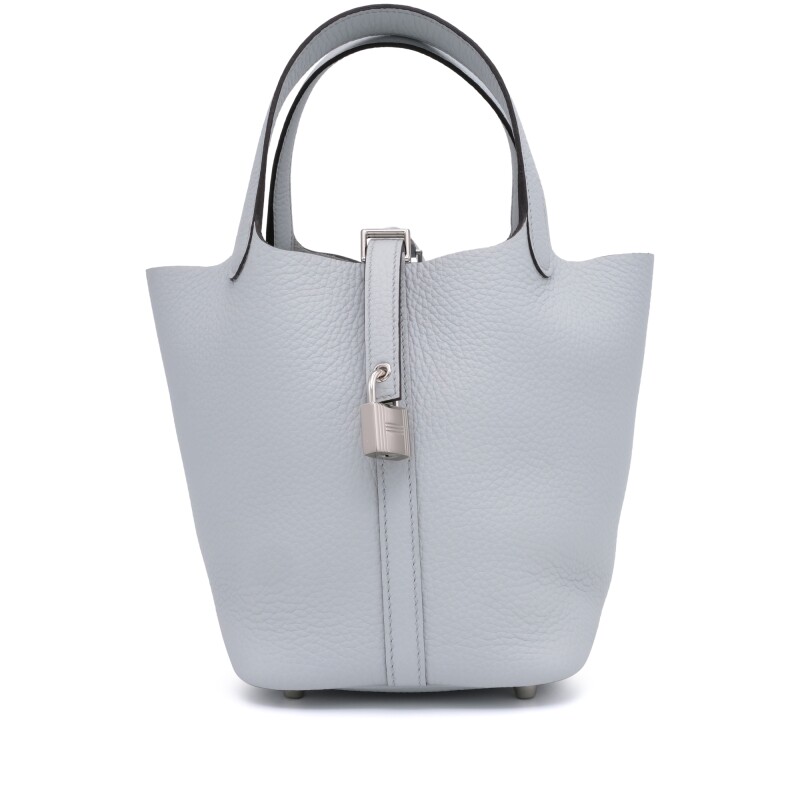 Hermes Bleu Pale Clemence Picotin Lock 18 Palladium Hardware, 2025