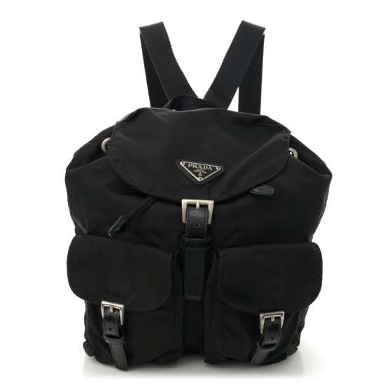Prada Tessuto Nylon Vela Small Backpack Black