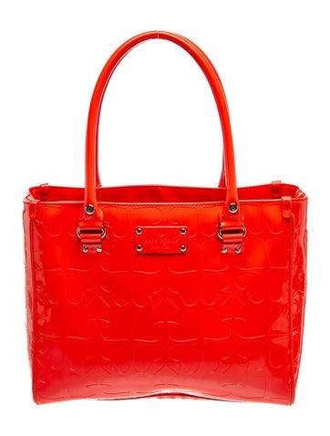 Patent Leather Top Handle Bag
