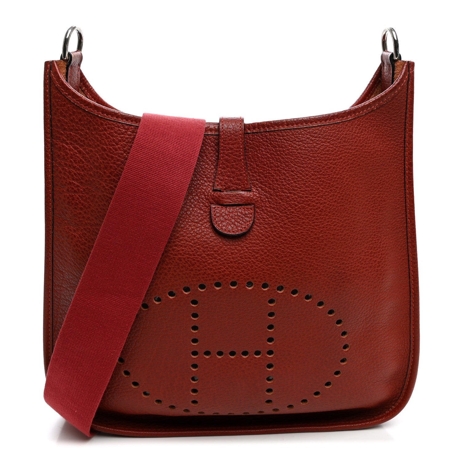 Hermes Buffle Skipper Evelyne GM Rouge H