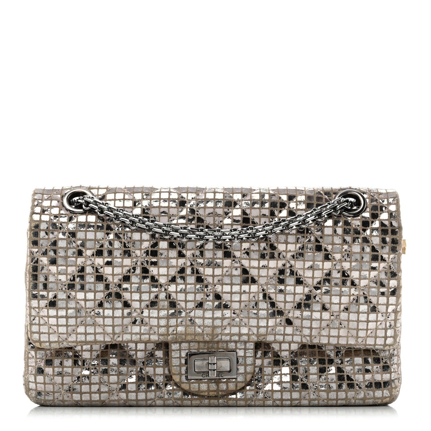 Chanel Mirror 2.55 Reissue 225 Flap Silver