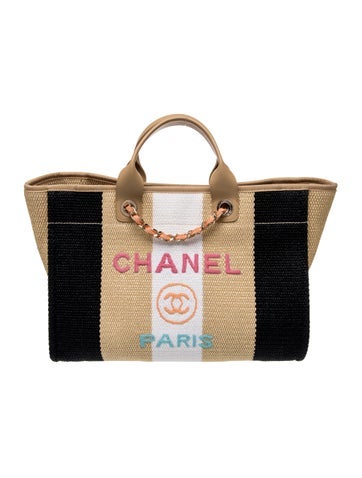 Raffia Large Deauville Shopping Bag