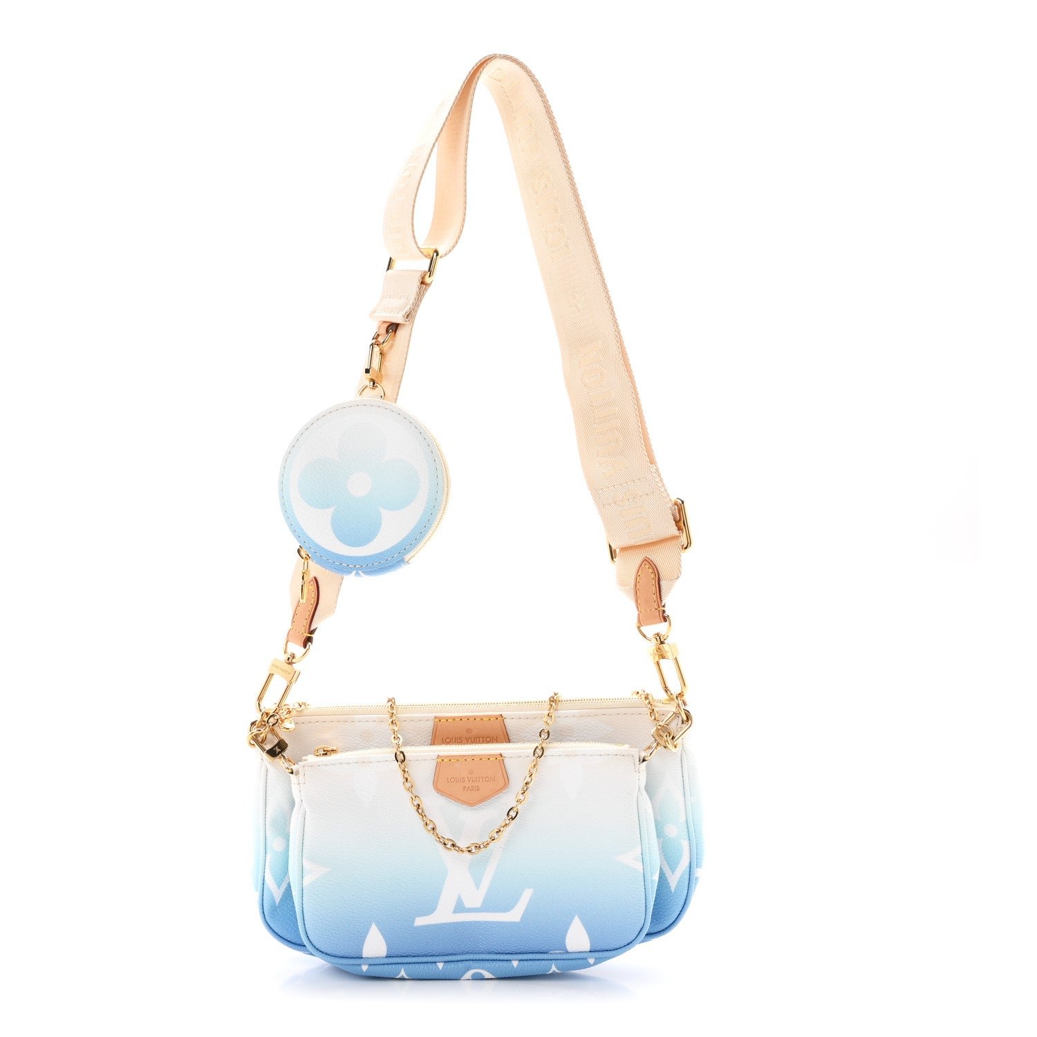 Louis Vuitton Monogram Giant By The Pool Multi Pochette Accessories Blue