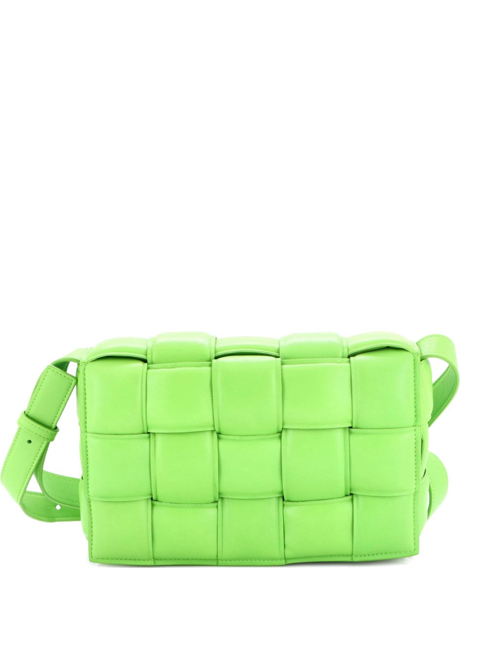 Cassette Padded Maxi Intrecciato Leather Small crossbody bag
