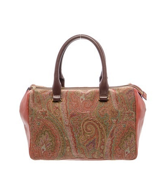 Etro Canvas Top Handle Bag