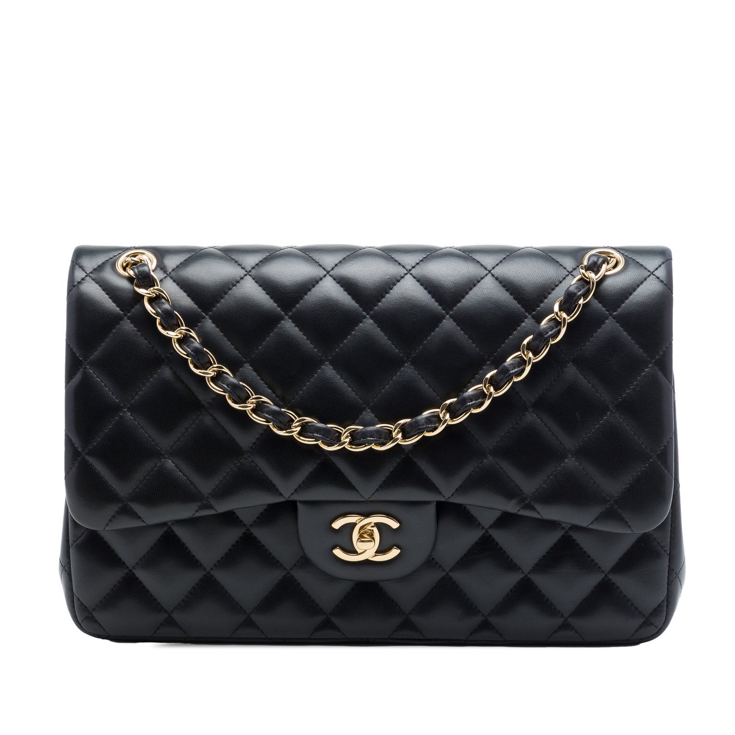 Lambskin Jumbo Classic Lambskin Double Flap