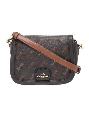 Coach Saddle Bag With Horse And Carriage Dot Medium