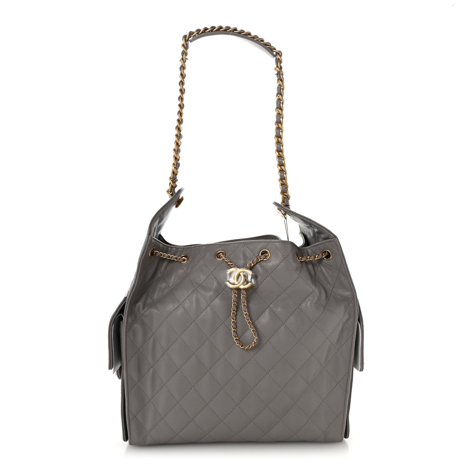 Chanel Caviar Quilted Medium Chanel 25 Handbag Dark Grey