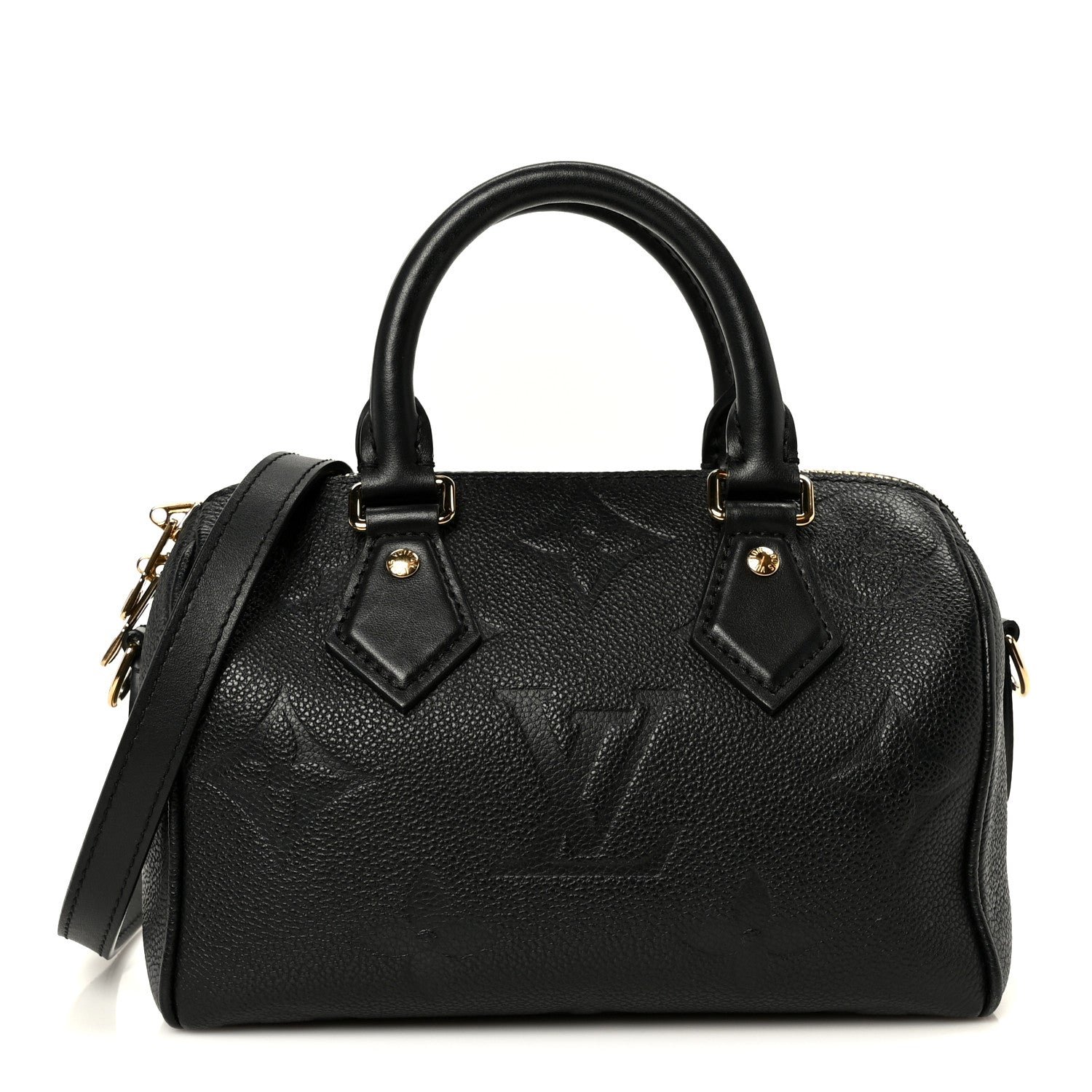 Louis Vuitton Empreinte Monogram Giant Speedy Bandouliere 20 Black