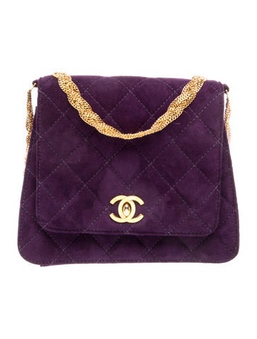 Velvet Quilted Shoulder Bag