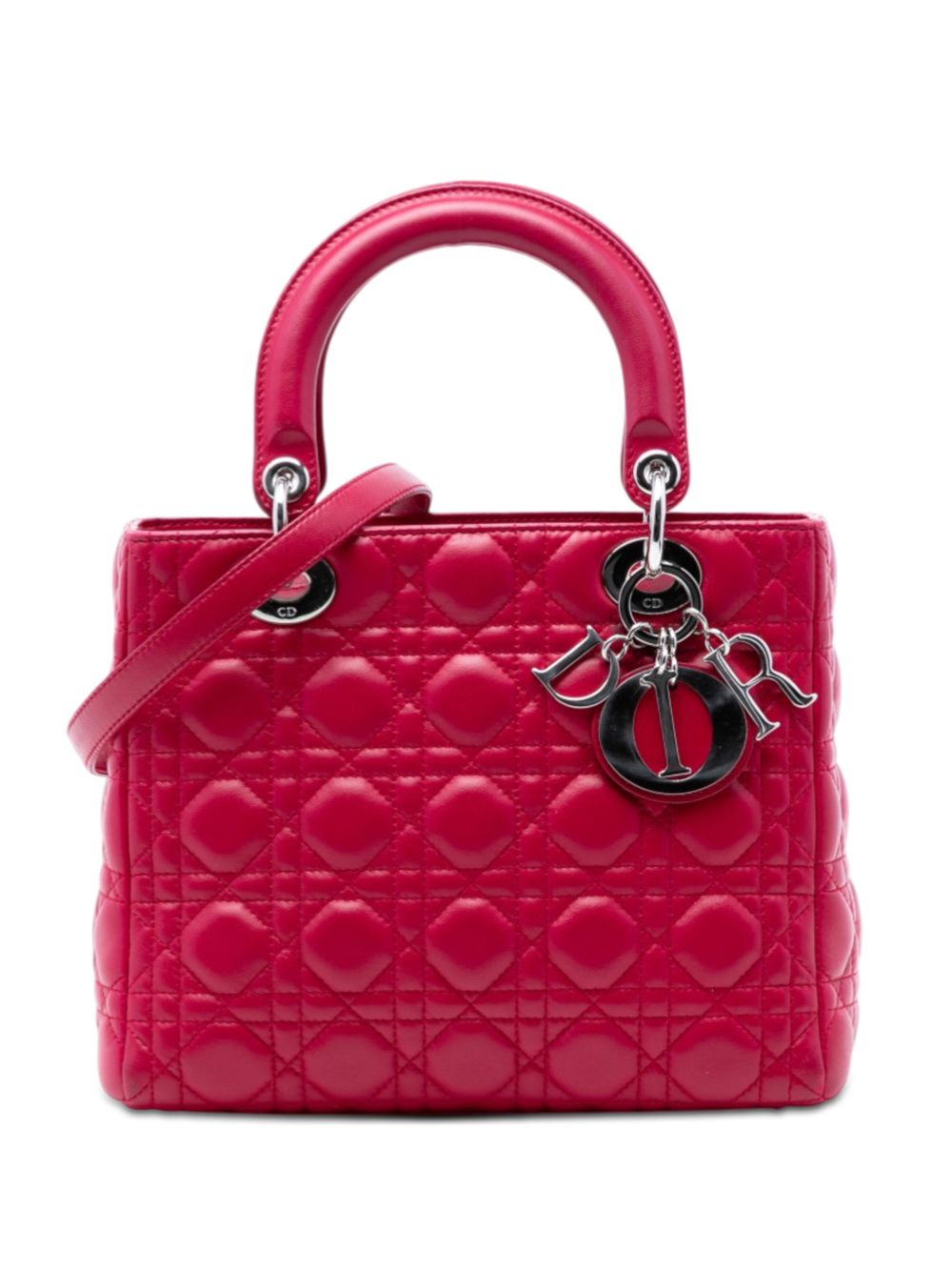 2011 Medium Lambskin Cannage Lady Dior satchel
