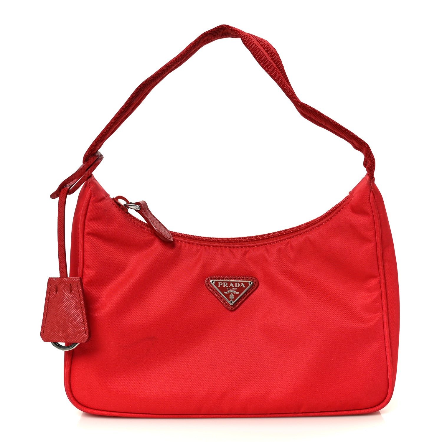 Prada Tessuto Nylon Mini Re-Edition 2000 Bag Rosso
