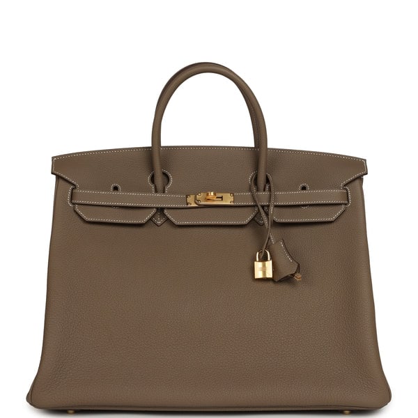 Hermes Birkin 40 Etoupe Togo Gold Hardware